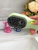 Escova Reservatório De Limpeza Limpa Sapato Louça Com Dispenser De Sabão Liquido