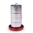 Comedor 10kg + Bebedor 5 Litros Frango Perdiz Galinha Angola Kit Granja Aves Pet