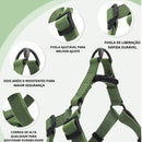 Kit Coleira Peitoral + Guia de Corda Reforçado – Passeios Confortáveis e Seguros!