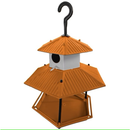 Tratador Comedouro Ecológico Com Casinha Pássaros Livres. Uso em Jardins Varanda Casa Campo e Praia