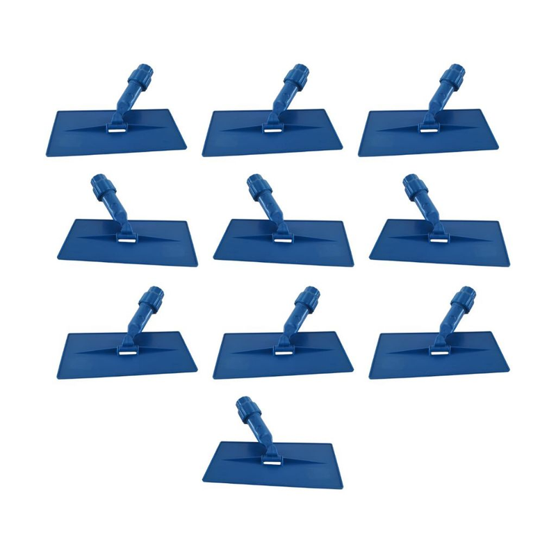 Kit 10 Suportes LT Azul Profissional para Fibra – Ideal para Limpeza Pesada, Lavanderias e Terceirizadas