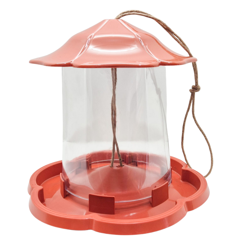 Comedouro Alimentador para Pássaros Livres Ideal p/ Quintal e Jardins - 1,4 litros Injetfour