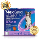 Antipulgas, Carrapatos e vermifugo para Cães de 15,1 a 30Kg.