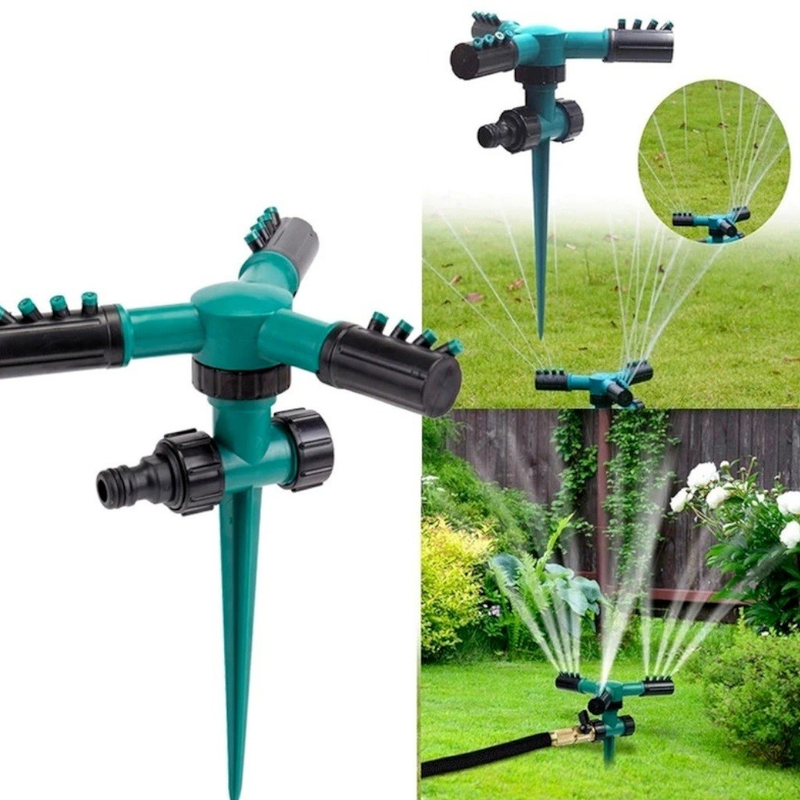 Aspersor 360° Automático De Água Jardim Rotativo Sistema De Irrigação De Gramado