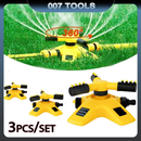 3 Peças 360 ° Cabeça De Aspersão Rotativa Automática Para Irrigação De Berçário Aspersor Tandem De Três Pinos