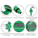 Temporizador Programável de Irrigação para Mangueira 3/4 1/2